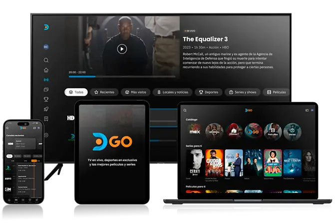 DGO en celular, tablet, computador y Smart TV